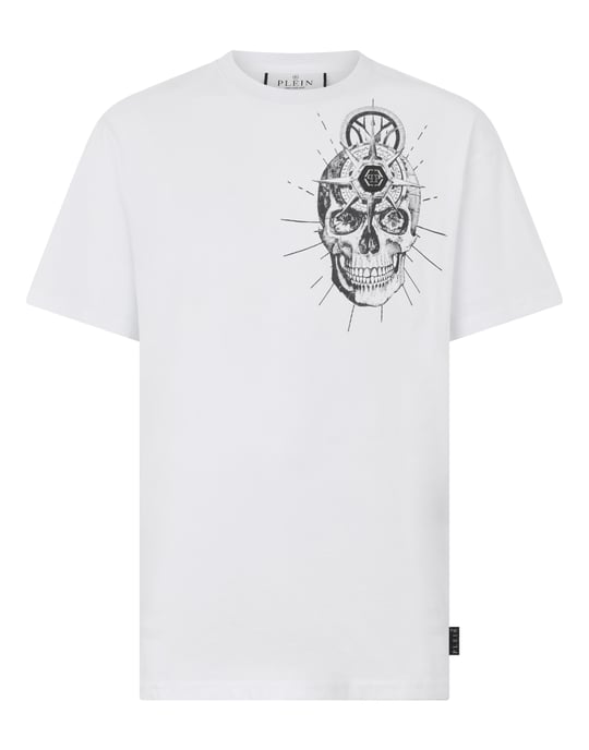 Round Neck T-Shirt Skull Tattoo - Image 1