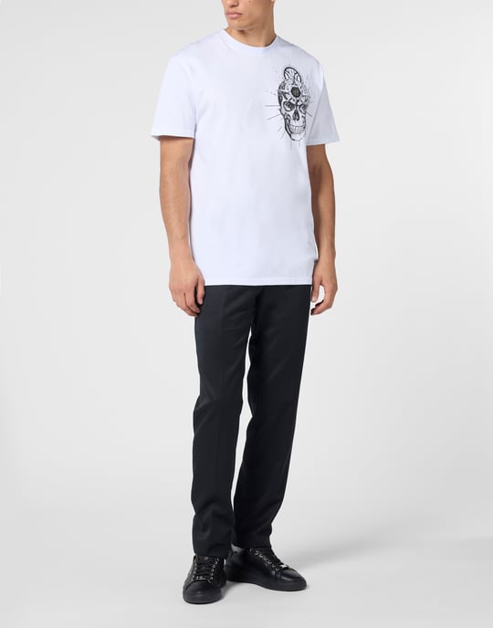 Round Neck T-Shirt Skull Tattoo - Image 4
