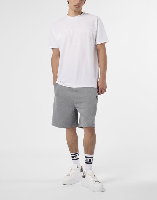 Round Neck T-Shirt Jacquard Hexagon Line - Image 4