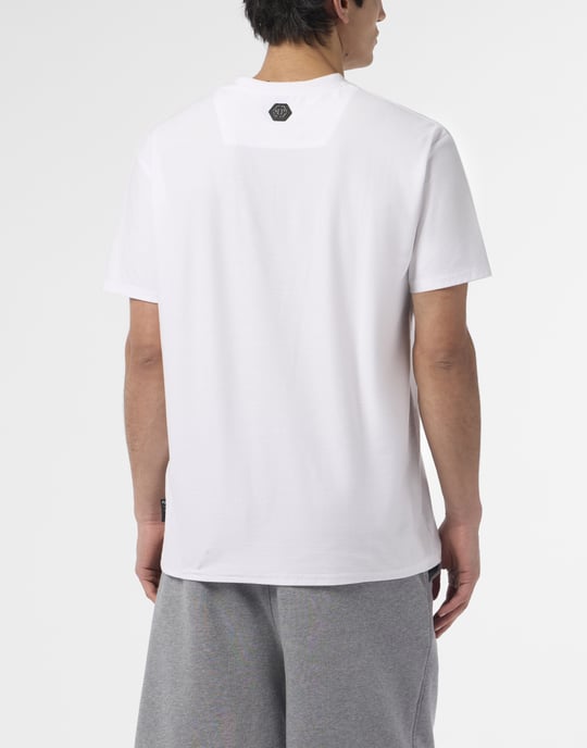 Round Neck T-Shirt Jacquard Hexagon Line - Image 5