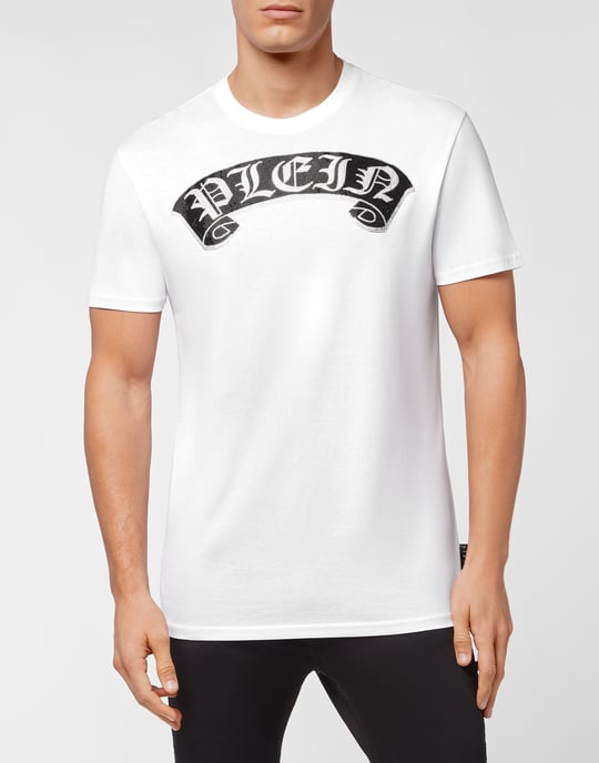 Philipp Plein T-Shirt mit Rundhalsausschnitt und Gothic-Plein-Detail - Weiß - Image 2