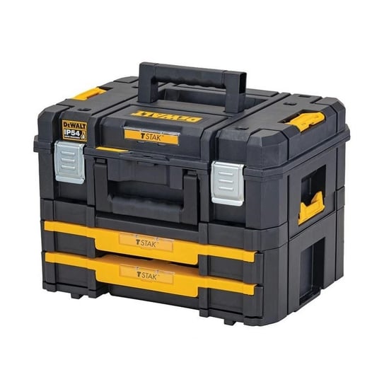 Dewalt - Werkzeugkasten "TSTAK 2.0" (Grau/Gelb) - Image 1