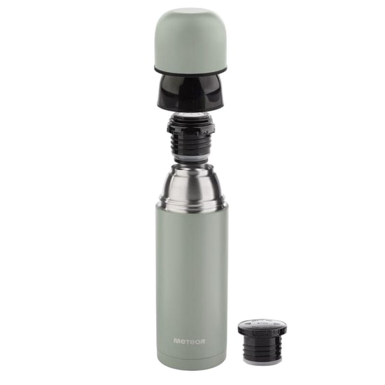 Meteor - Thermosflasche, Logo, 1000ml (Grün) - Image 3