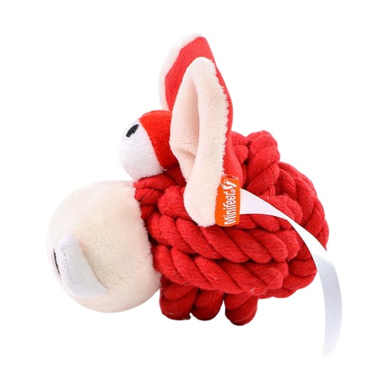 Mbw - Seilspielzeug für Hunde "MiniFeet", Wildschwein (Rot) - Image 3