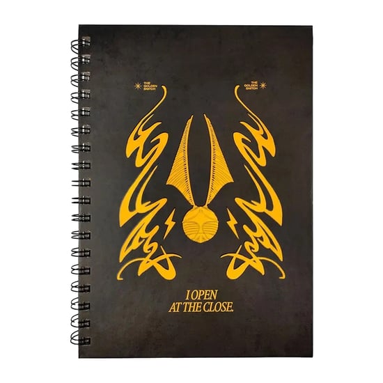 Harry Potter - "Wizarding World" Golden Snitch-Notizbuch, A5 (Schwarz/Gold) - Image 1