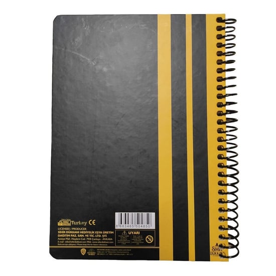Harry Potter - "Wizarding World" Hufflepuff-Notizbuch, A5 (Schwarz/Gelb) - Image 2