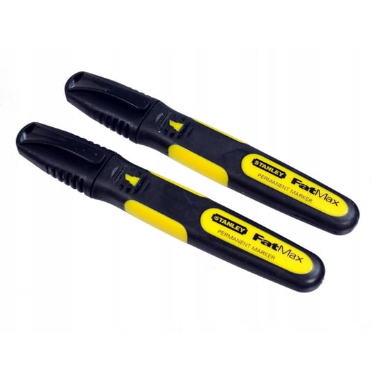 Stanley - "Fatmax Xtreme" Permanent-Marker-Stift (2er-Pack) (Schwarz/Gelb) - Image 1