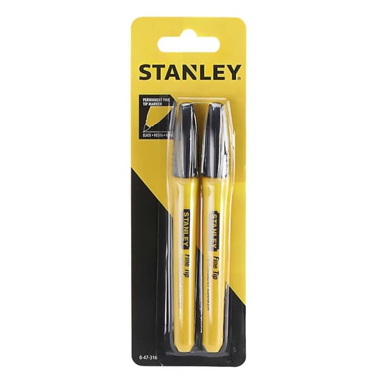 Stanley - Feine Spitze-Permanent-Marker-Stift (2er-Pack) (Gelb) - Image 3