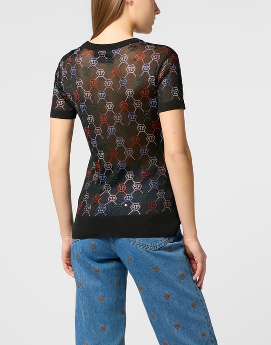 Knitted Sexy Pure Fit T-Shirt Multicolor Monogram - Image 5