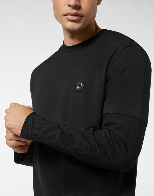 T-Shirt Rundhalsausschnitt Ls Crest - Image 3