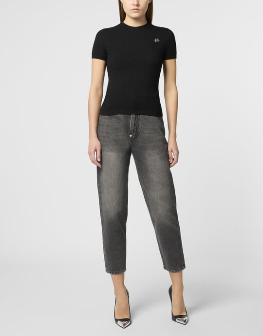 Knitted T-Shirt Sexy Pure Fit Monogram Monogram - Image 4