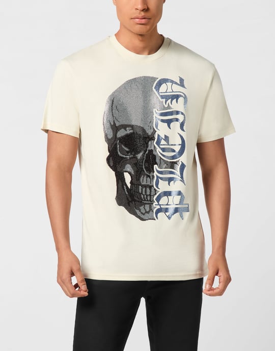 T-Shirt Rundhalsausschnitt Ss Gothic Plein - Image 2