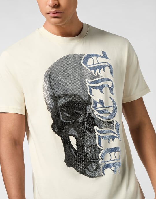 T-Shirt Rundhalsausschnitt Ss Gothic Plein - Image 3