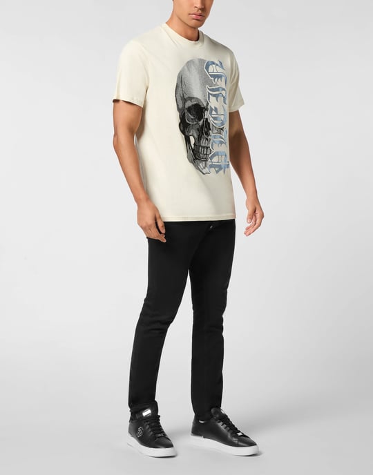 T-Shirt Rundhalsausschnitt Ss Gothic Plein - Image 4