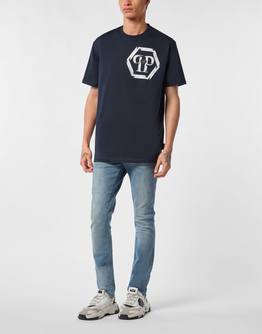 T-Shirt Rundhalsausschnitt Hexagon - Image 4