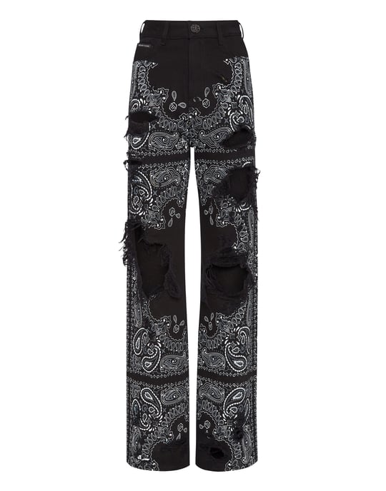 Wide-Leg-Jeans Paisley - Image 1