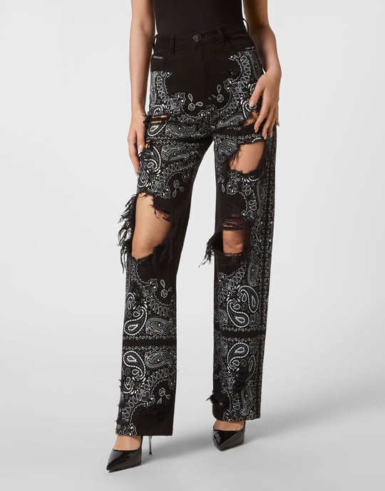 Wide-Leg-Jeans Paisley - Image 2