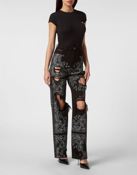 Wide-Leg-Jeans Paisley - Image 4