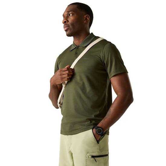 Regatta Herren Sport-Poloshirt Maverick V kurzärmlig (Dunkel-Khaki) - Image 1