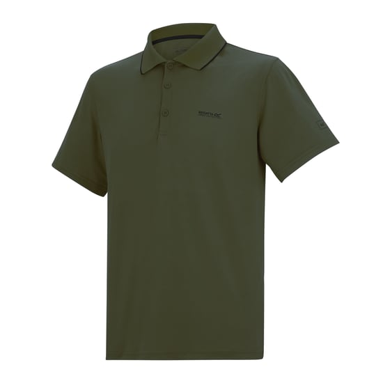 Regatta Herren Sport-Poloshirt Maverick V kurzärmlig (Dunkel-Khaki) - Image 4