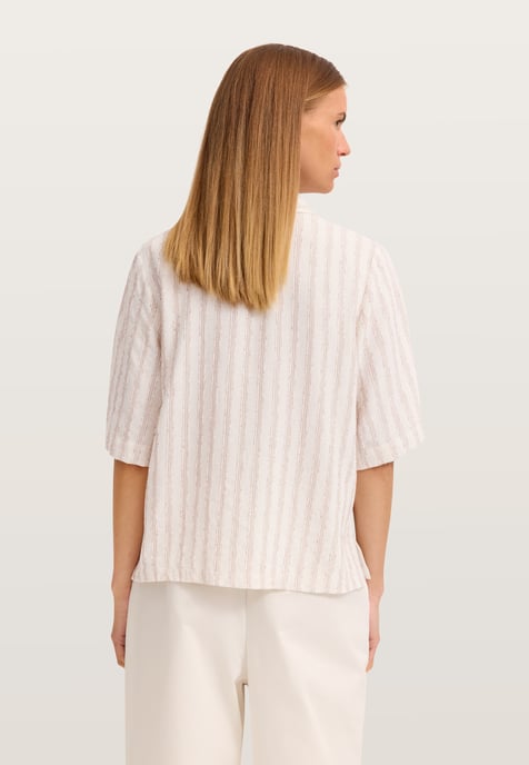 Bugatti Damen Bluse kurzarm gestreift mit Hemdkragen - Image 2