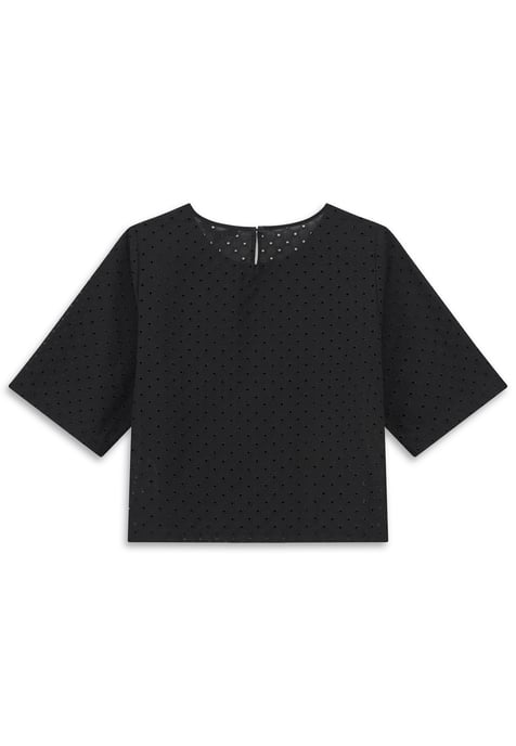 Bugatti Damen Bluse kurzarm Modern Fit mit Lochmuster - Image 5