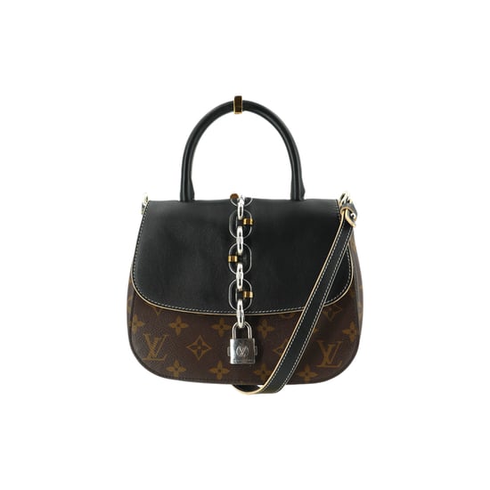 Louis Vuitton Stoff-Schultertasche mit Kette - Image 1