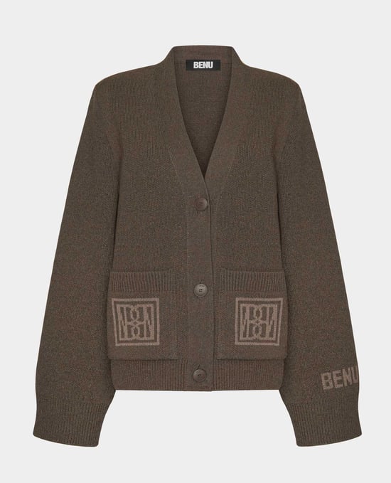 BENU Brauner Damen Cardigan - Image 6