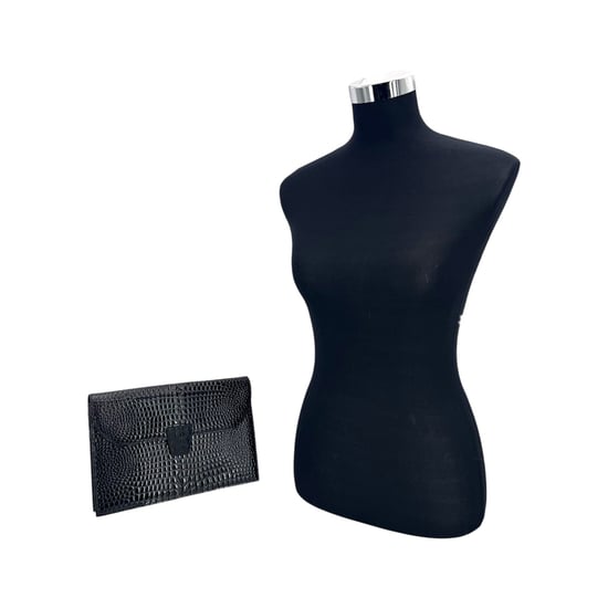 Vintage-Clutch aus Leder von Yves Saint Laurent, geprägt - Image 2
