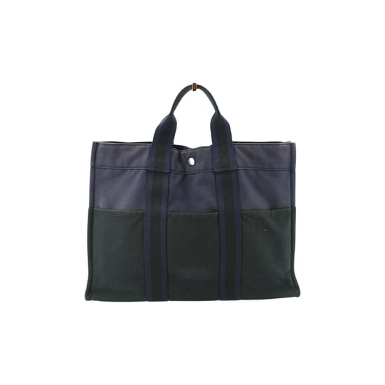 Hermes Vintage Baumwoll-Einkaufstasche Fourre-Tout - Image 1