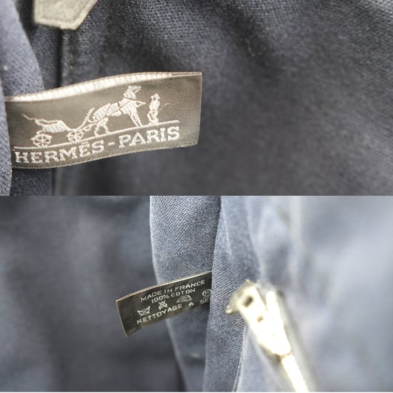 Hermes Vintage Baumwoll-Einkaufstasche Fourre-Tout - Image 5