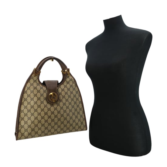 Gucci Vintage Stoff-Hobos-Steg - Image 2
