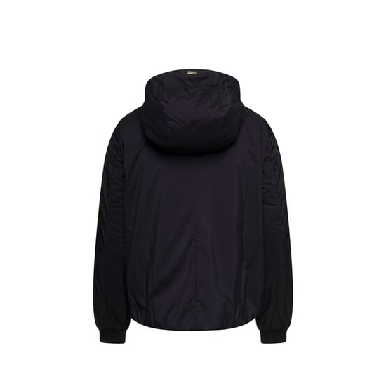 Herno Matt-schwarze Bomberjacke mit Kapuze - Image 2