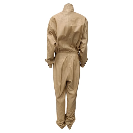 Zimmermann Spionage-Overall aus beigem Leder - Image 4