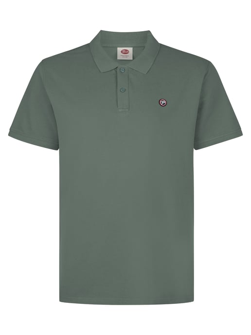 Petrol Industries - Plus Size Kurzarm Polo Offroad Herren - Grün - Image 1