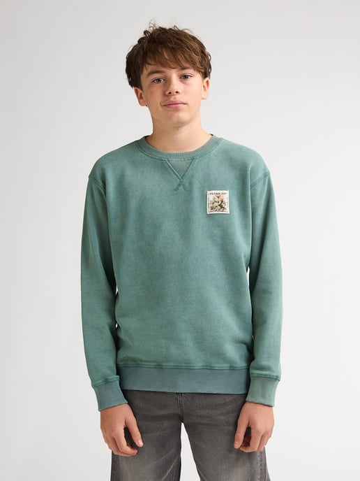 Petrol Industries - Bedruckter Crewneck-Pullover Ranchero Boys - Grün - Image 3