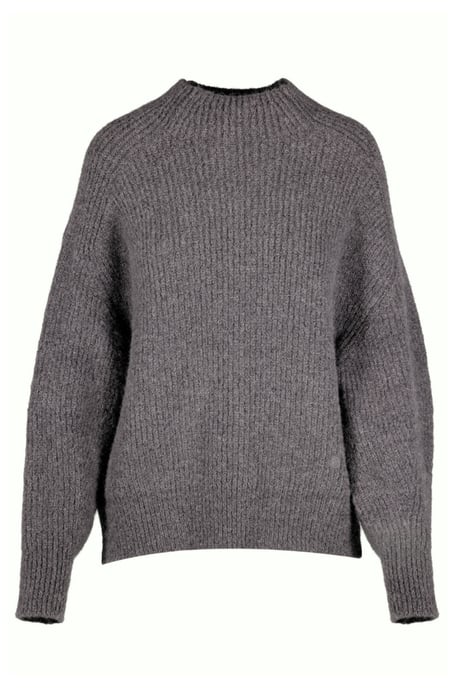 BENU Grauer Damen Alpaka Wollpullover - Image 2