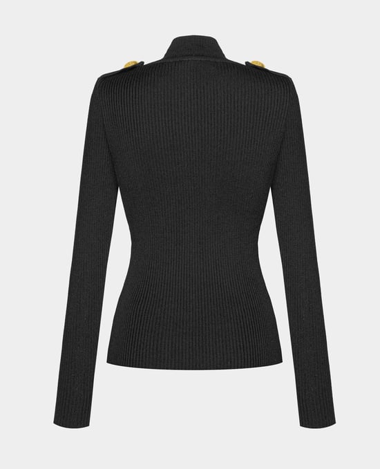 BENU Schwarzer Damen Merinowolle Rollkragenpullover - Image 4