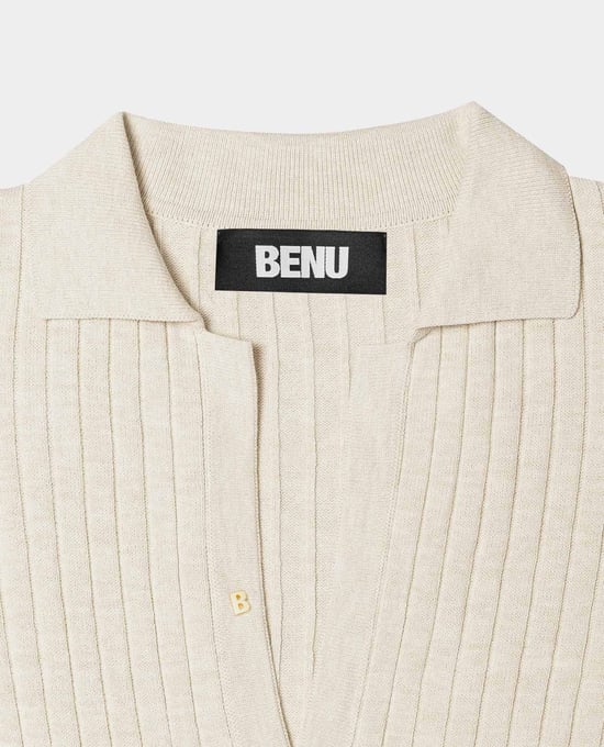 BENU Beiger Damen Pullover - Image 5