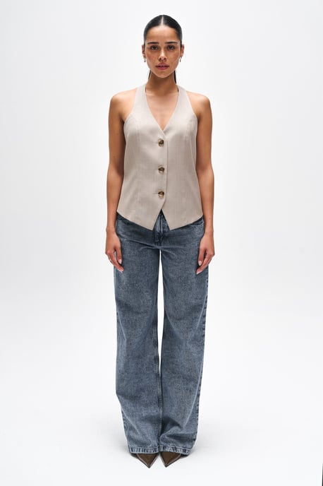 BENU Beige Damen Anzugweste - Image 1
