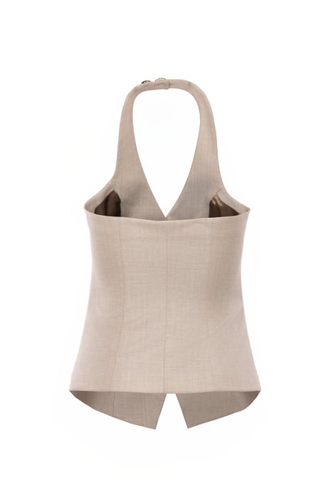 BENU Beige Damen Anzugweste - Image 5