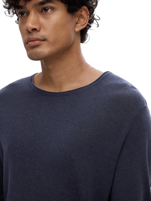 Rocks Knit Crew Neck Dark Sapphire von Selected in der farbe Blau und in größe XL. - Image 5