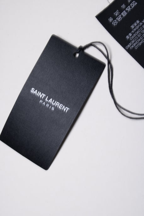 Saint Laurent, gerissene Leder-Halskette - Image 5