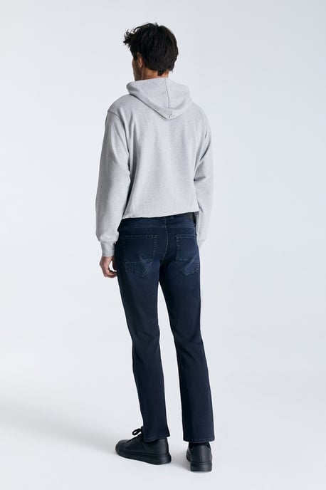 Lance Mid Waist Regular Length 5 Pocket Jeans Night Blue - Image 2