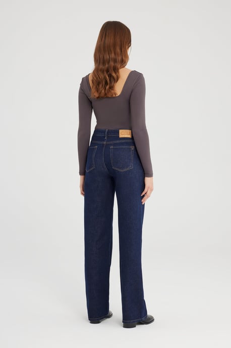 Nova Mid Waist Regular Length 5 Pocket Jeans Raw - Image 2