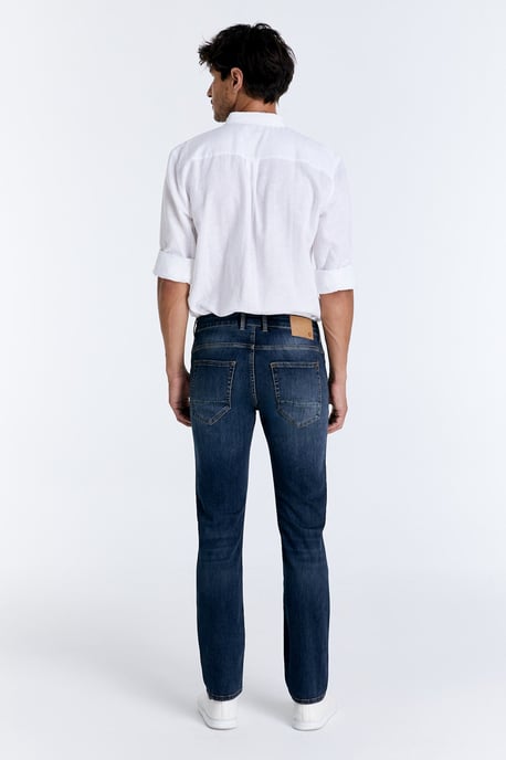 Lance Mid Waist Regular Length 5 Pocket Jeans Dunkelblau - Image 2