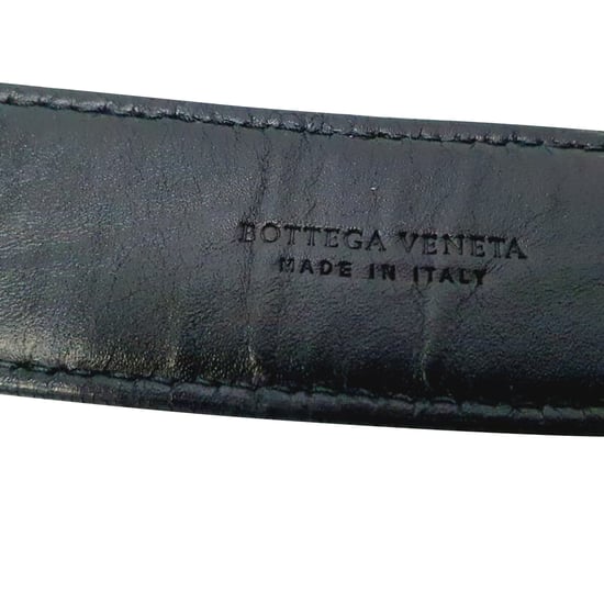 Bottega Veneta Intrecciato Gürtel aus olivgrünem Leder - Image 5