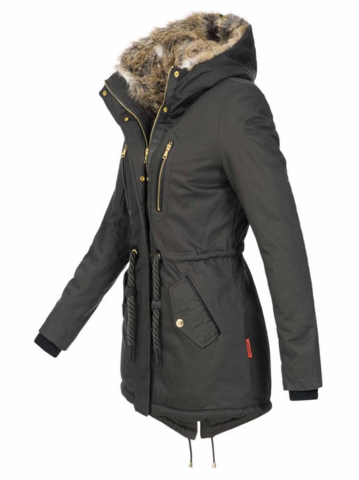 Navahoo Damen Winterjacke Diamond – Warm, Edel & Mit Teddyfell - Image 2