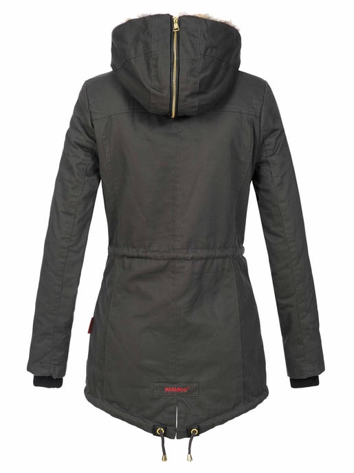 Navahoo Damen Winterjacke Diamond – Warm, Edel & Mit Teddyfell - Image 3
