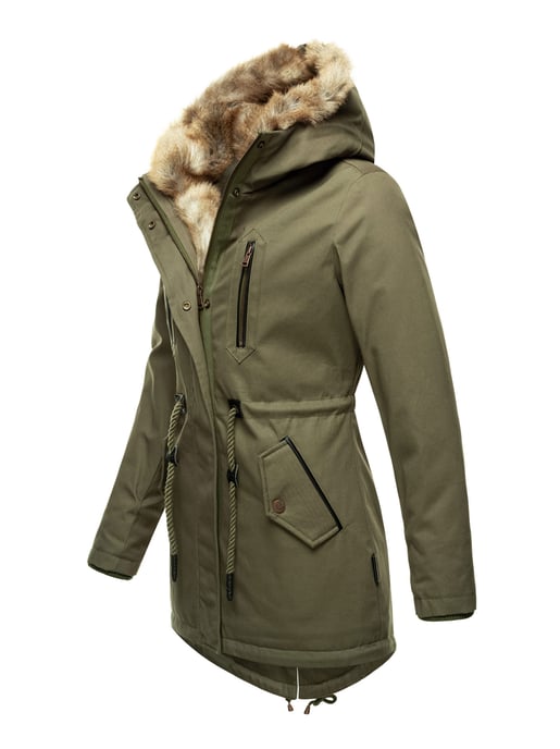 Navahoo Damen Winterjacke Diamond – Warm, Edel & Mit Teddyfell - Image 2